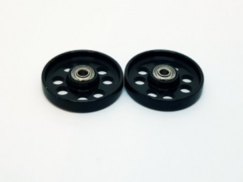 [95563] HG LW 17mm Aluminum Ball-Race Rollers (Ringless)  블랙 (아노다이징) / 스톡클래스 사용가능